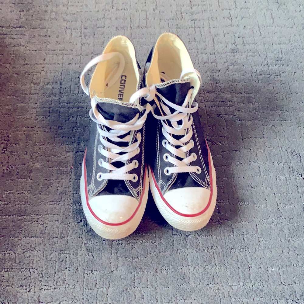 Women’s High Top Converse wedge sneakers size 8.5